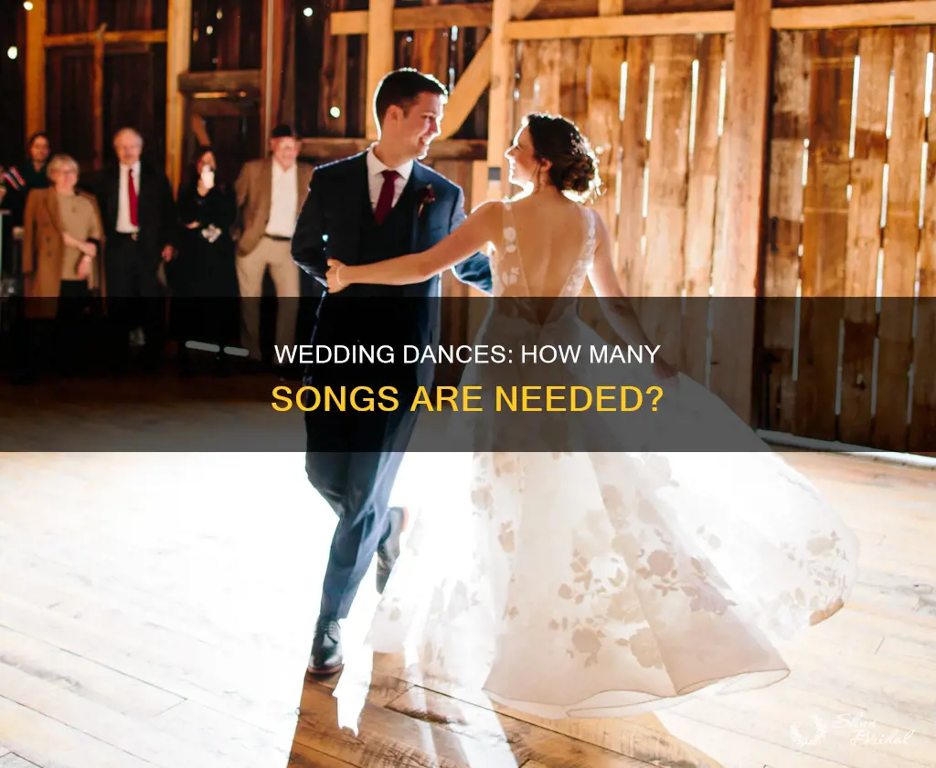how many songs do a wedding couple dance to
