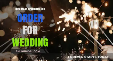Sparkling Wedding Exit: How Many Sparklers to Order for Your Big Day
