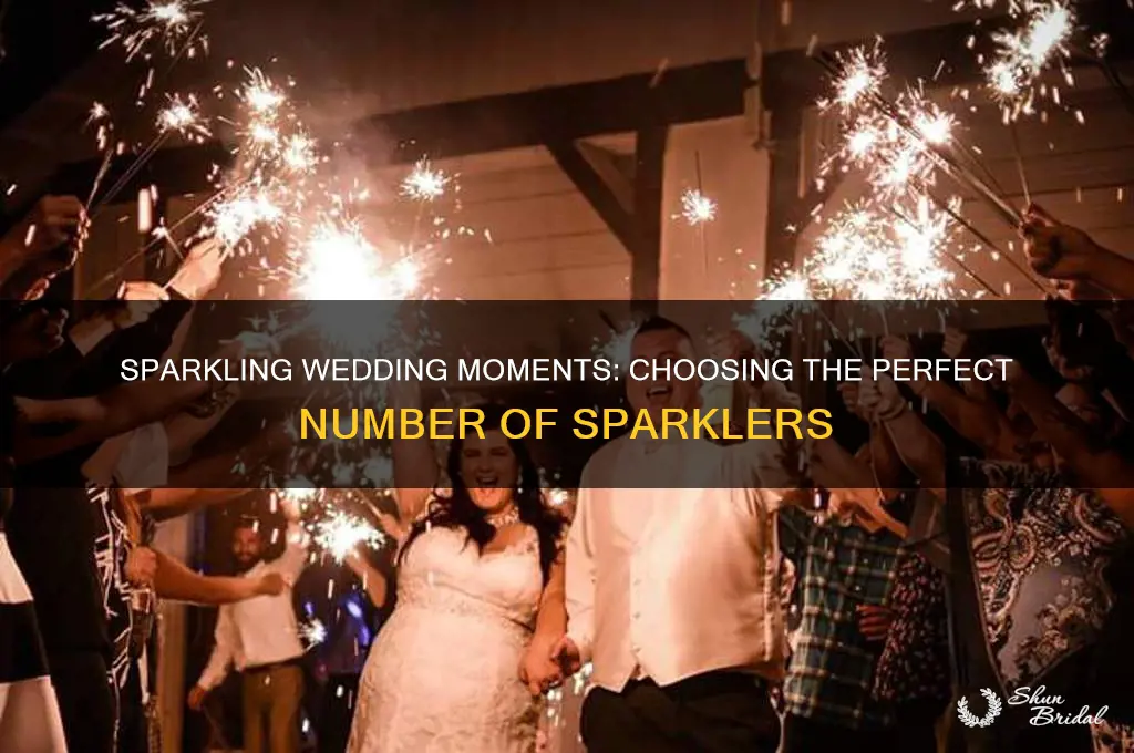 how many sparklers should I buy for my wedding
