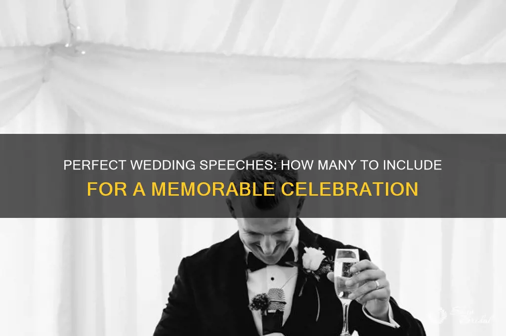 how many speaches at a wedding