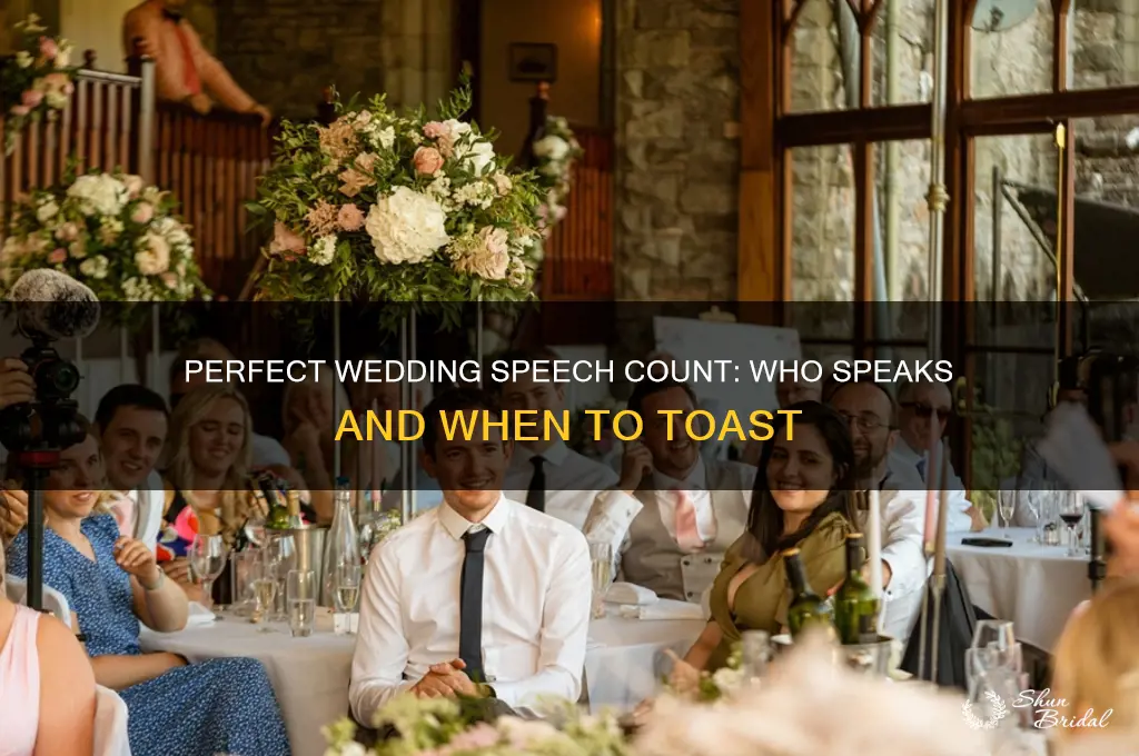 how many speeches at wedding