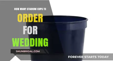 Perfect Wedding Planning: Stadium Cups Quantity Guide for Your Big Day