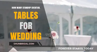 Perfecting Your Wedding Layout: Standup Cocktail Table Quantity Guide