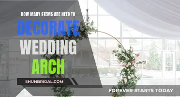 Wedding Arch Decoration: Stem Count for a Lush Look