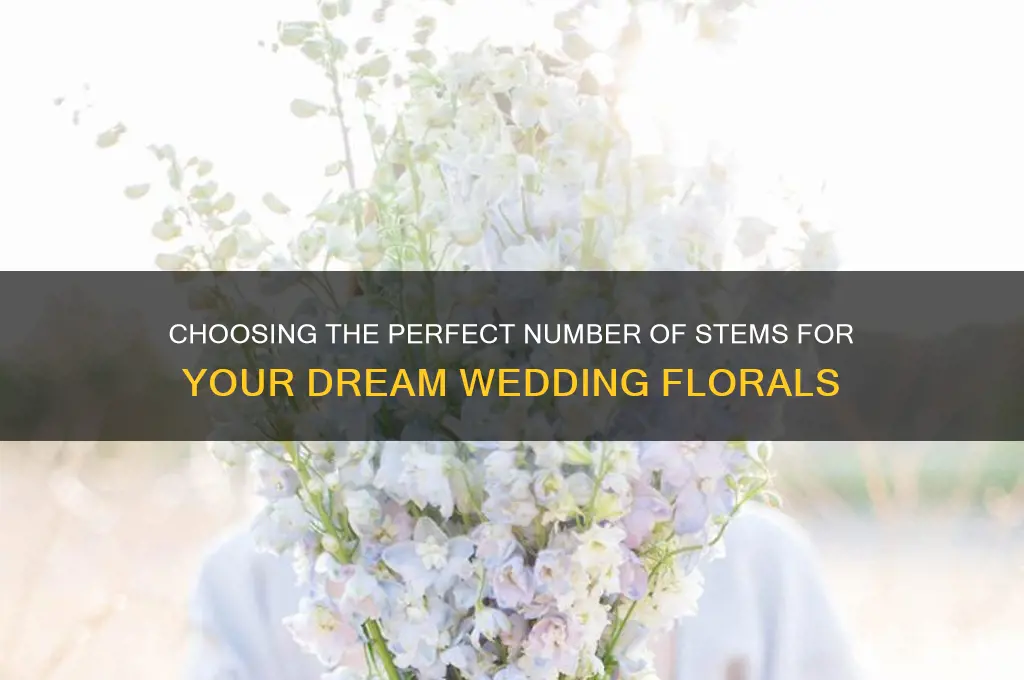 how many stems for wedding