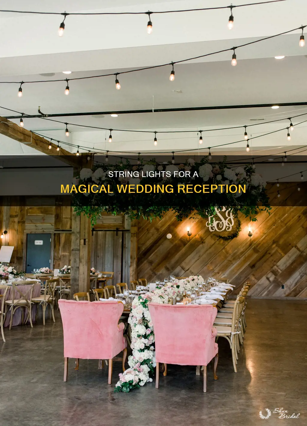 how many string lights do I need for wedding reception