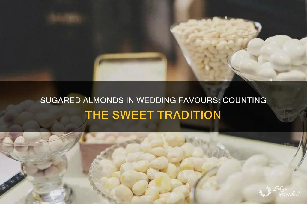 how many sugared almonds in wedding favours