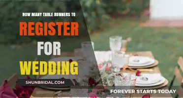 Perfect Table Runner Count for Your Wedding Registry Guide