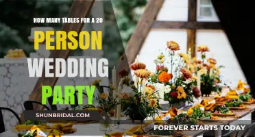 Perfect Seating: Table Arrangements for a 20-Person Wedding Party
