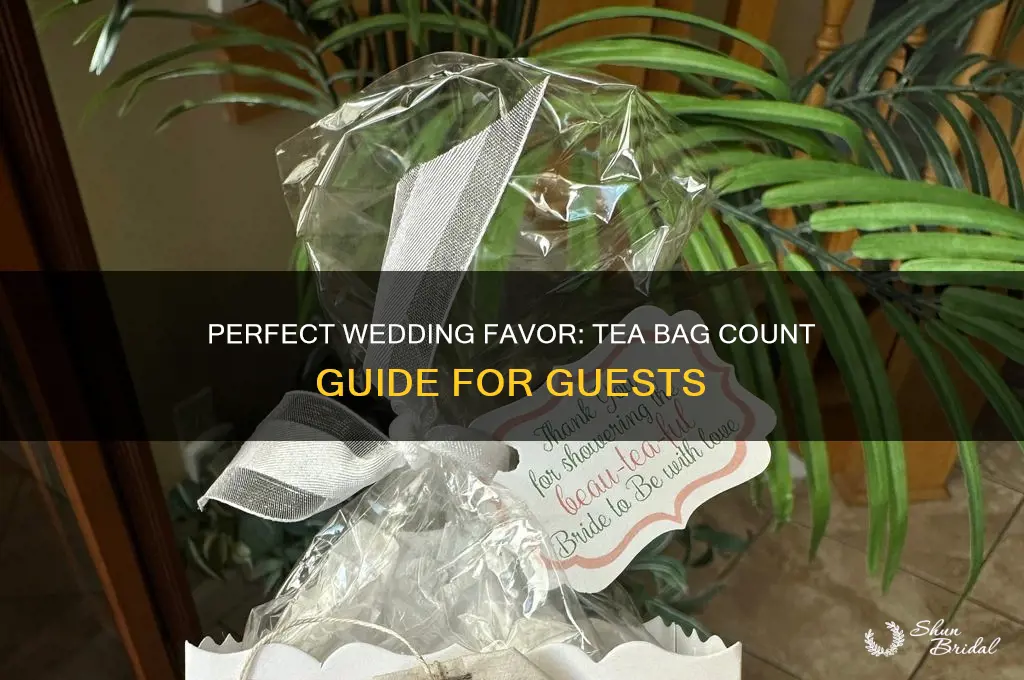 how many tea bags per wedding favor