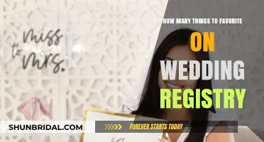 The Perfect Number of Wedding Registry Favorites