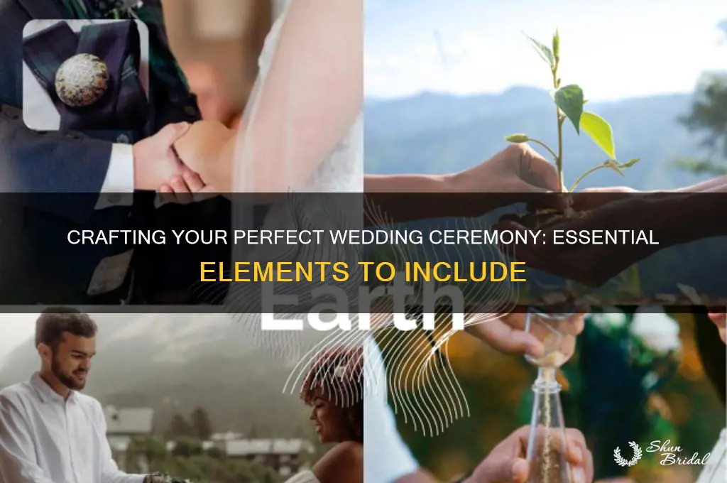 how many tihngs should happen at your wedding ceremony