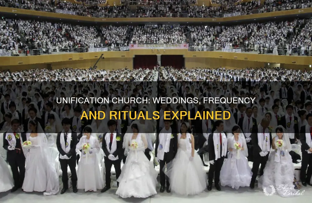 how many times do the unification church give weddings weddings