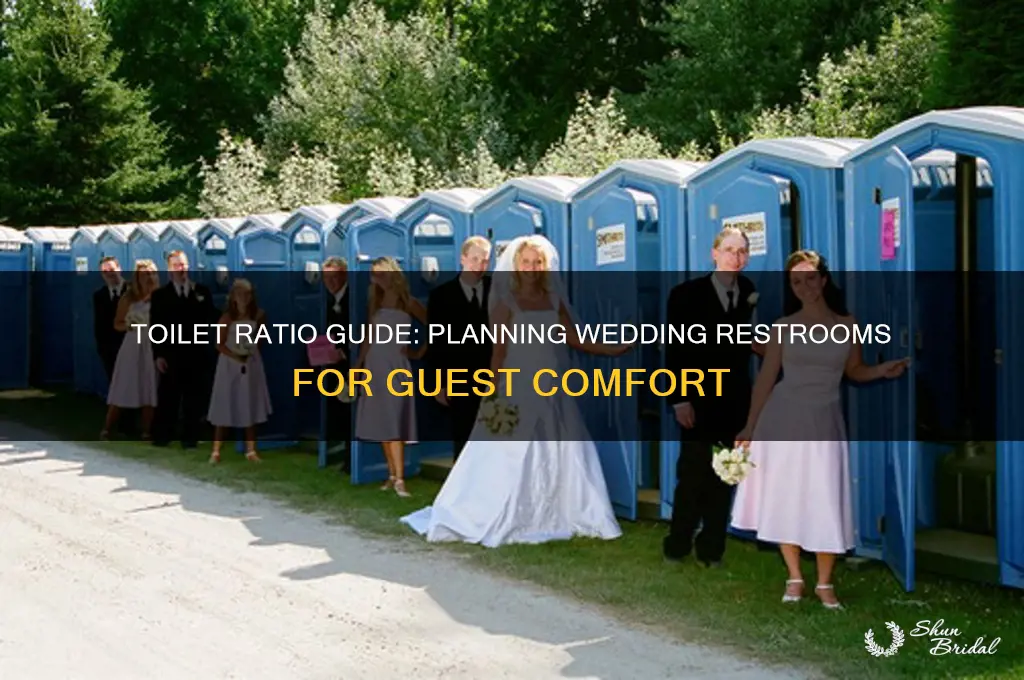 how many toilets per person wedding
