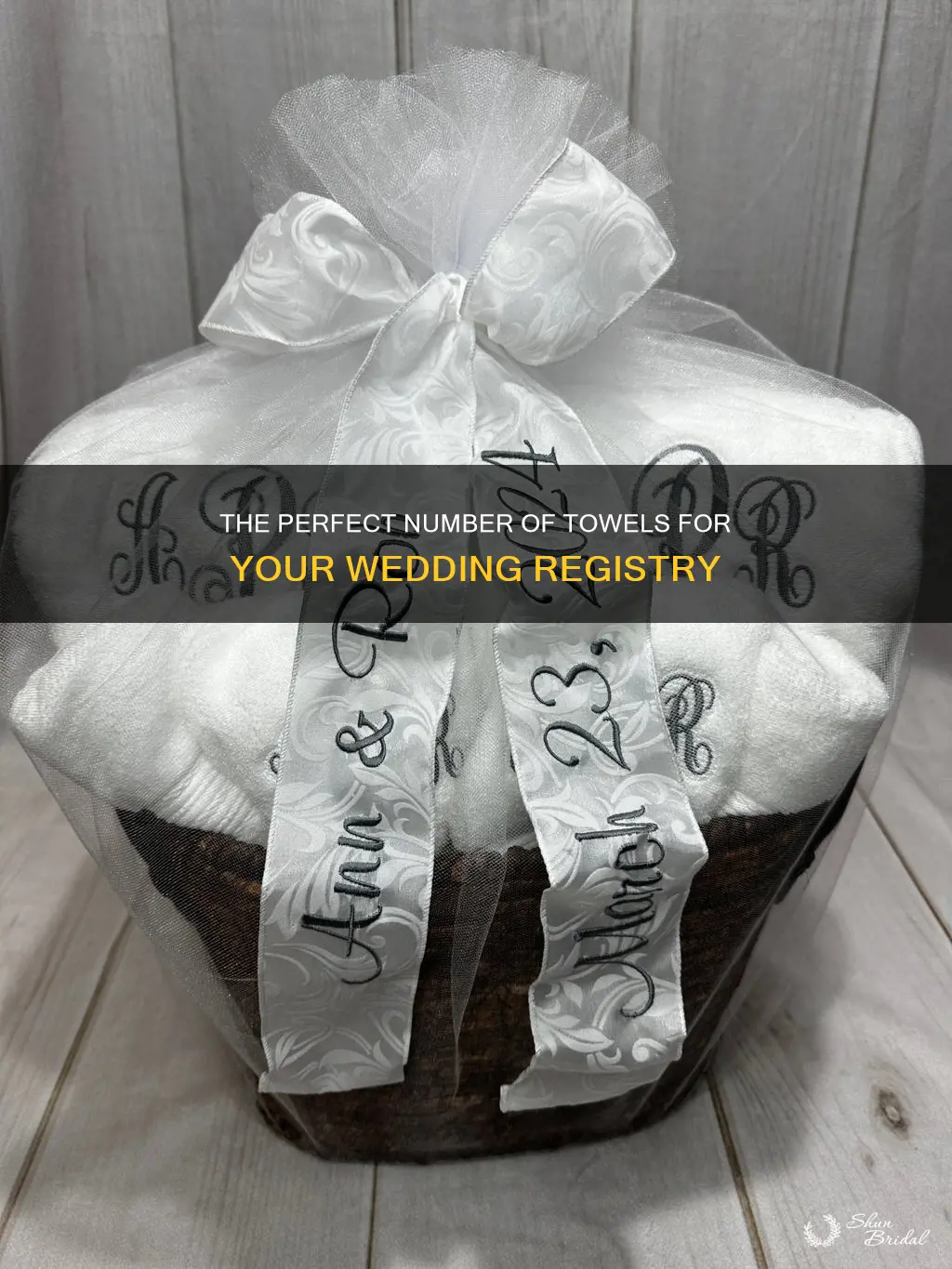 how many towels to put on wedding registry