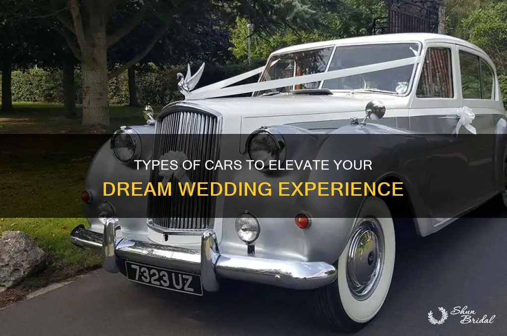 how many types of cars involved in holding a wedding