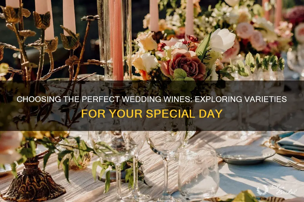 how many types of wine at wedding