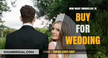 Choosing the Perfect Number of Umbrellas for Your Wedding Day