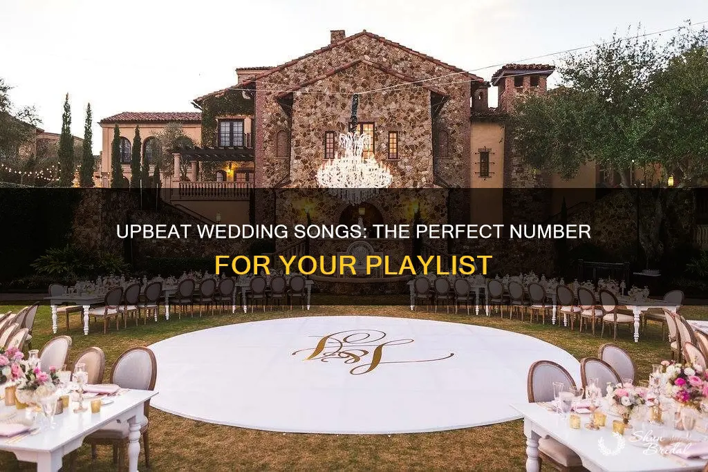 how many upbeat songs should be in your wedding playlist