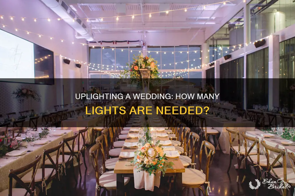 how many uplights do I need for a wedding