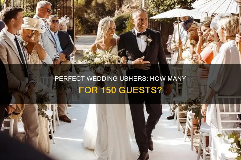 how many ushers for a wedding 150