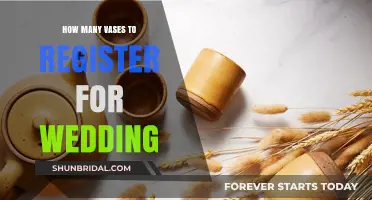Perfectly Planning Your Wedding Registry: Ideal Vase Count Guide