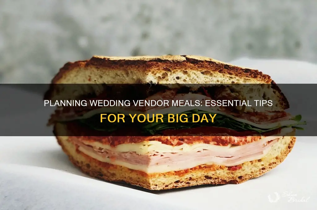 how many vendor meals for wedding