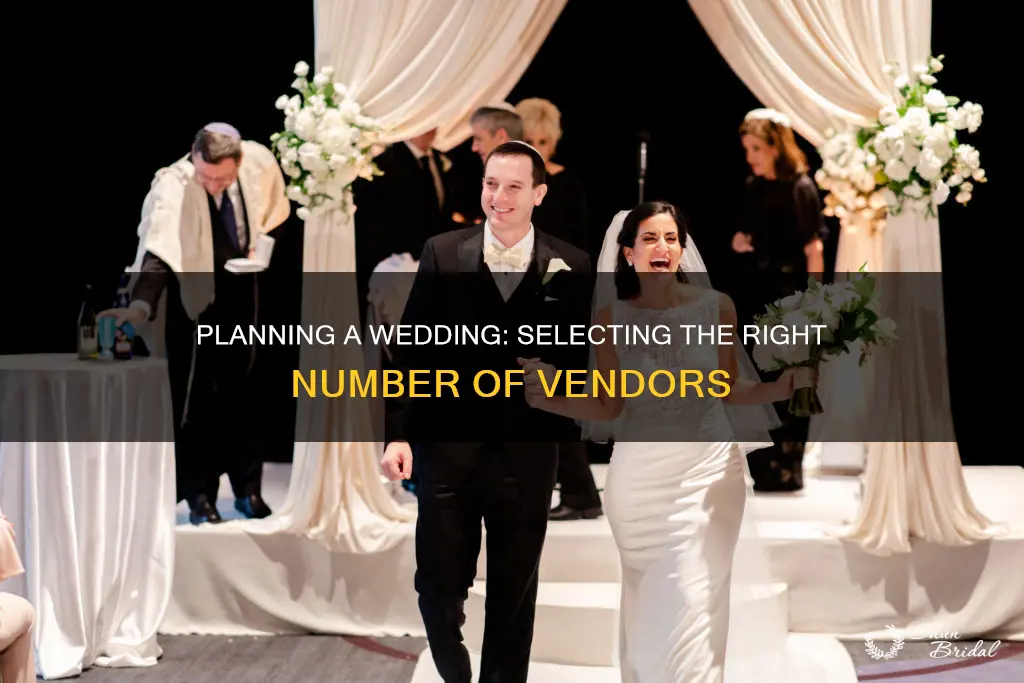how many vendors do you need in a wedding