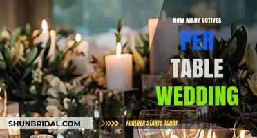 Perfect Votive Count: Enhancing Wedding Table Decor with Elegance