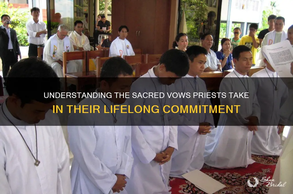 how many vows does a priest take