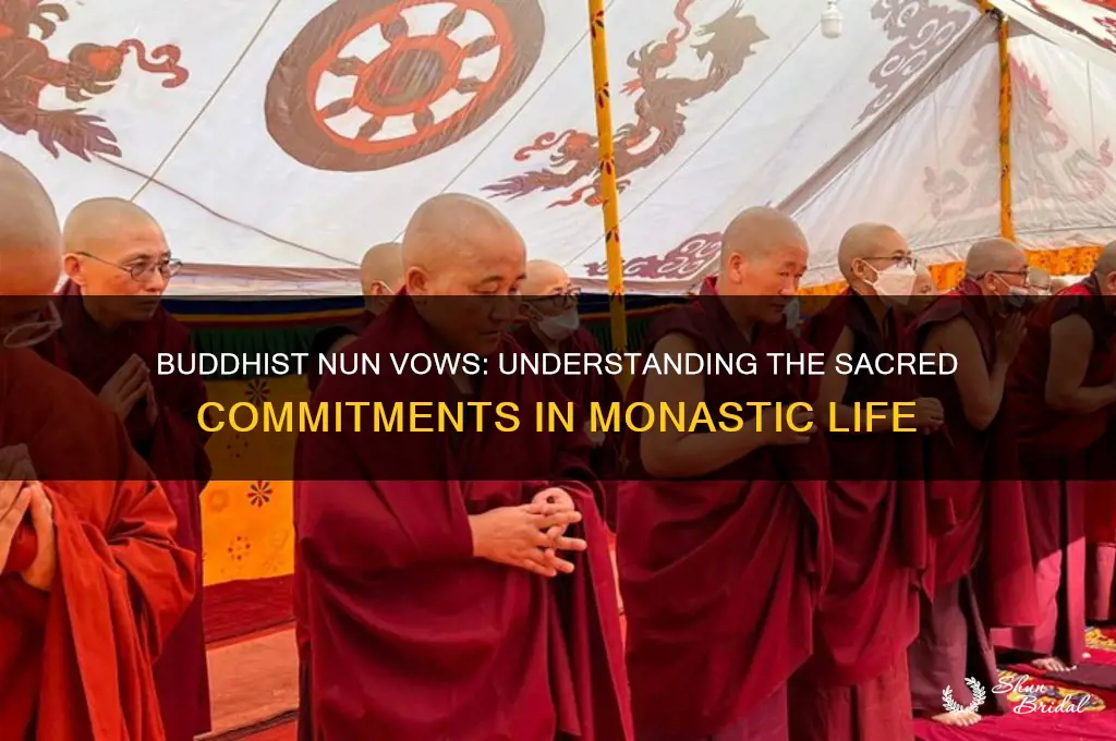 how many vows for buddhist nuns