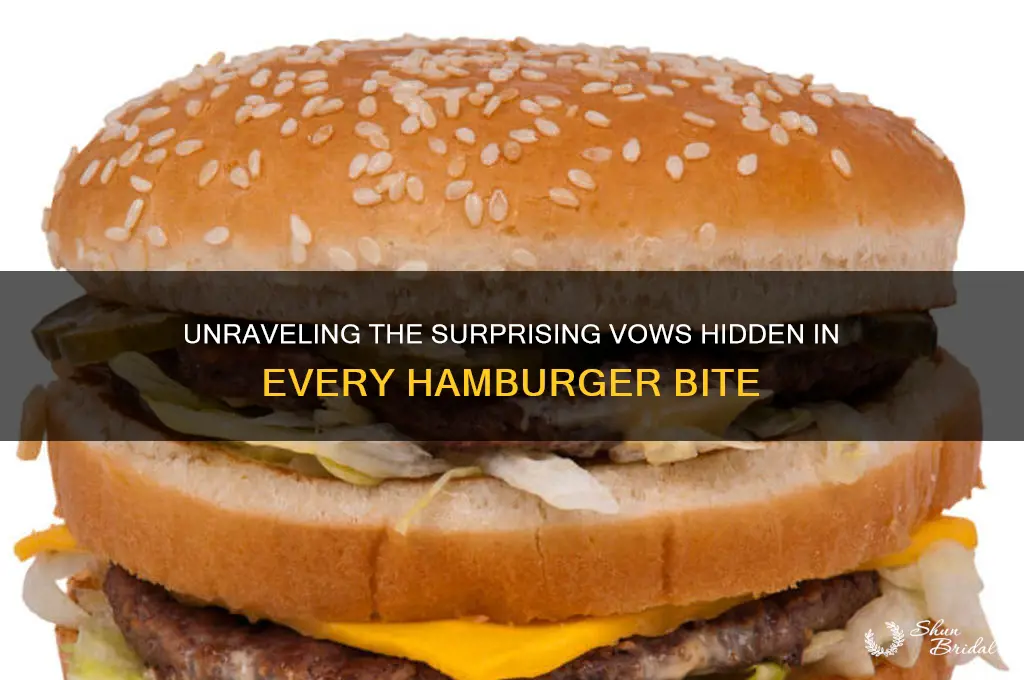 how many vows in a hamburger