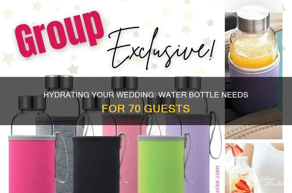 how many water bottles 70 people wedding