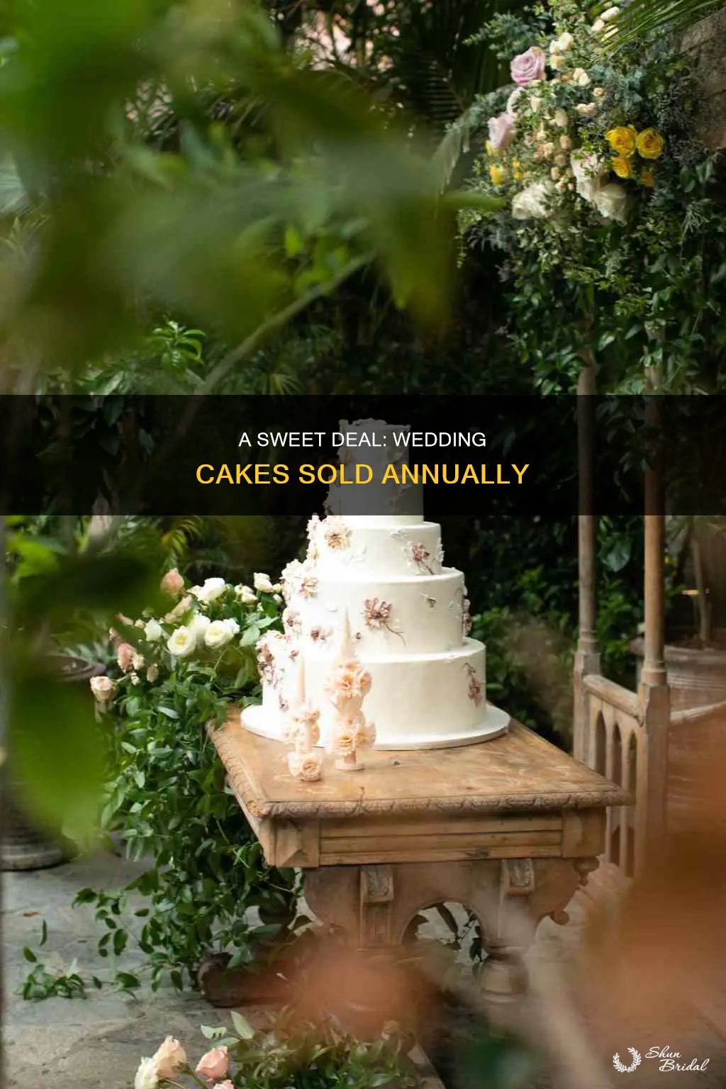 how many wedding cakes are sold each year