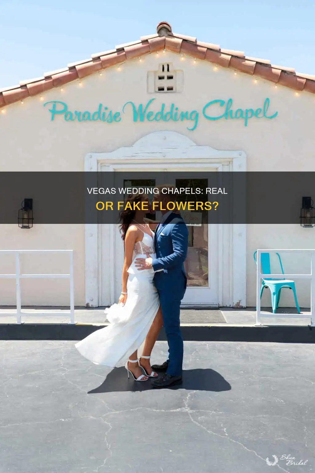 how many wedding chapels in las vegas use fake flowers