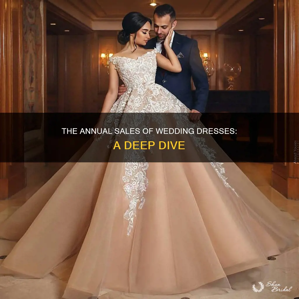how many wedding dresses are sold per year