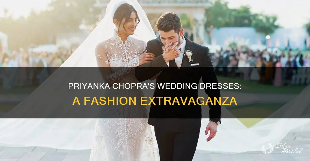 how many wedding dresses did priyanka chopra have