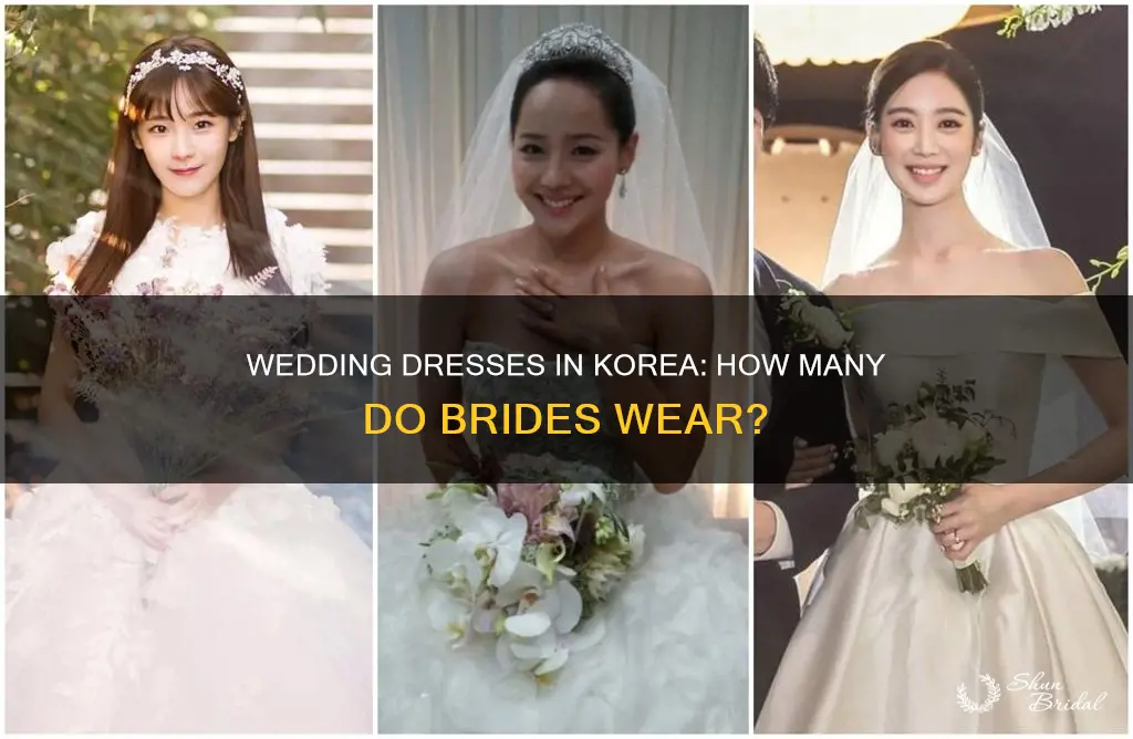 how many wedding dresses korea