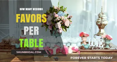 Perfect Wedding Favor Count: How Many Per Table is Ideal?