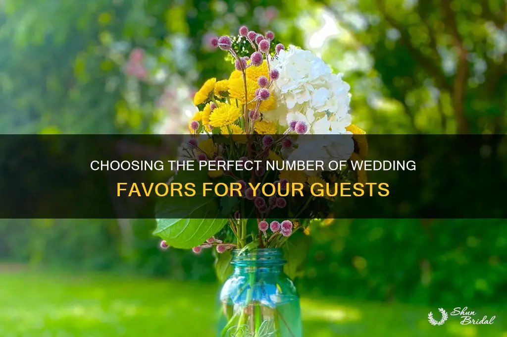how many wedding favors