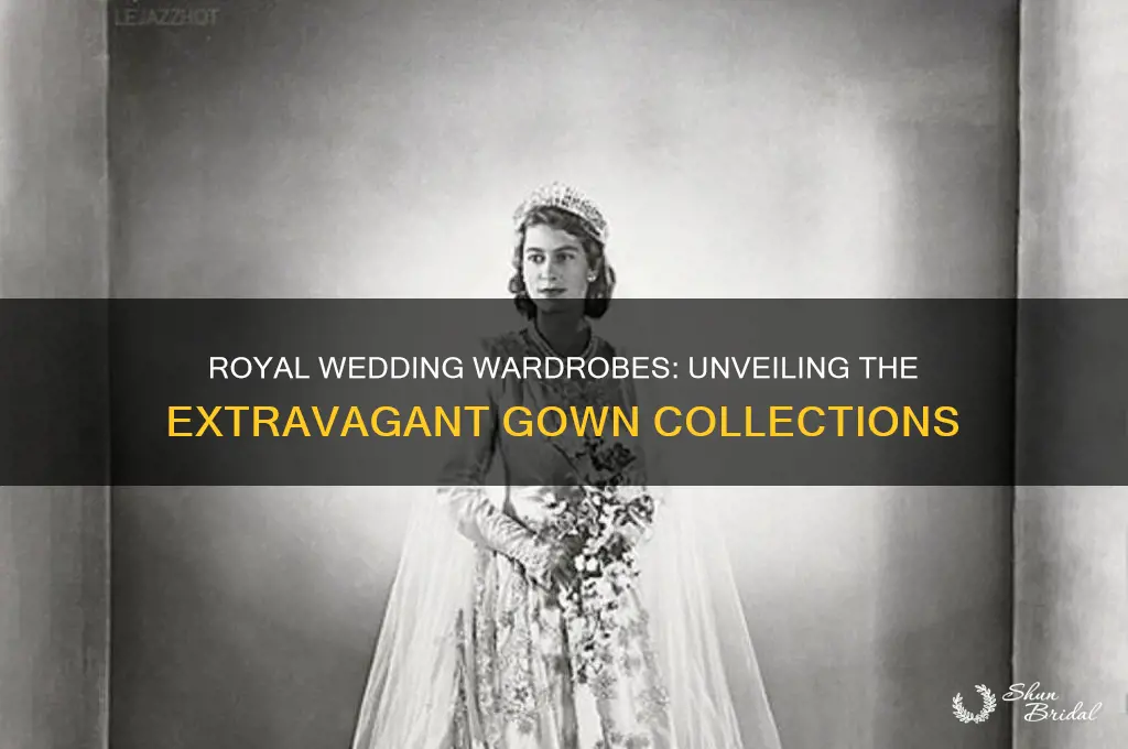 how many wedding gowns do the royals have