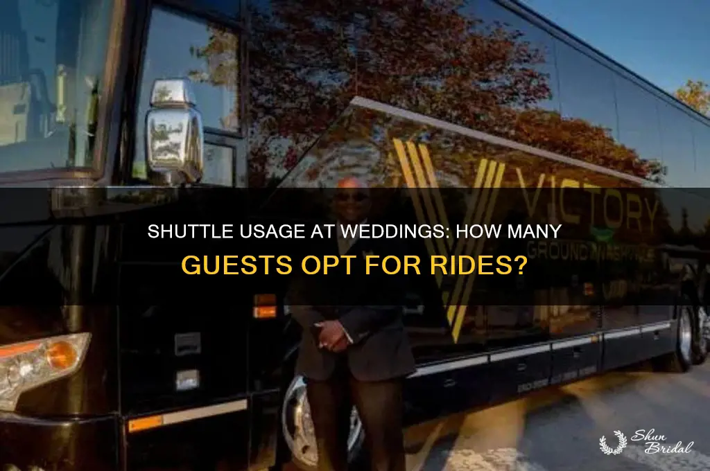 how many wedding guests end up taking shuttle