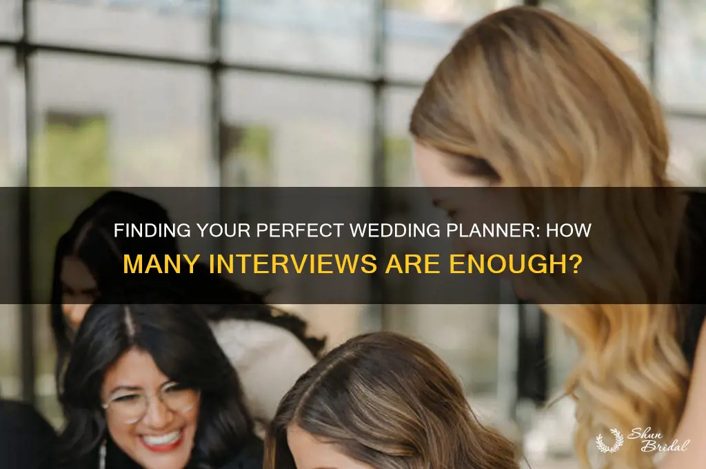 how many wedding planners should I interview