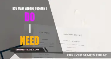 Wedding Programs: How Many Do You Need?