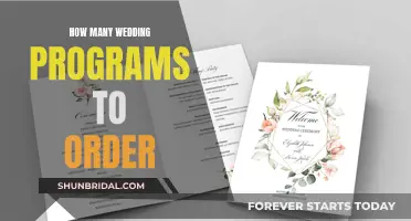 Order Wedding Programs: How Many Do You Need?