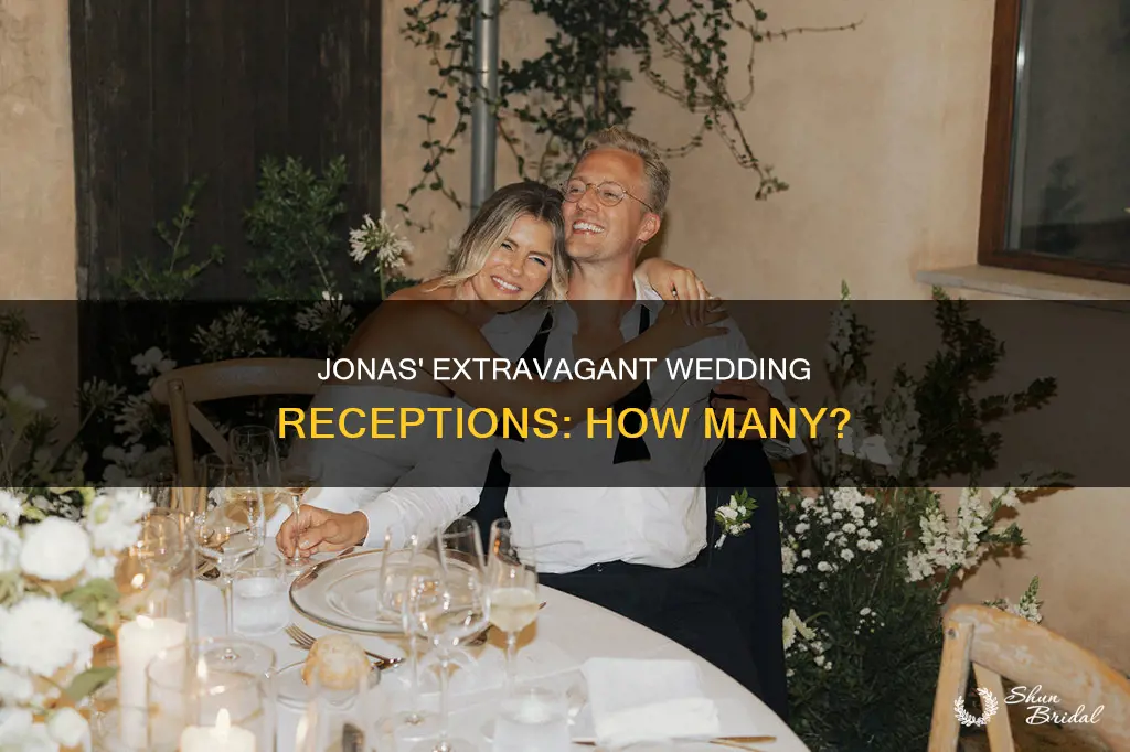 how many wedding receptions did nick jonas have