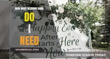 Wedding Signs: How Many Do You Need?