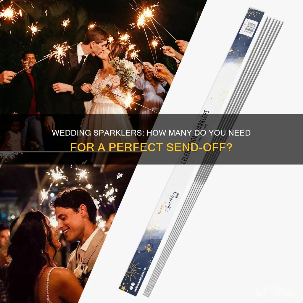 how many wedding sparklers do I need