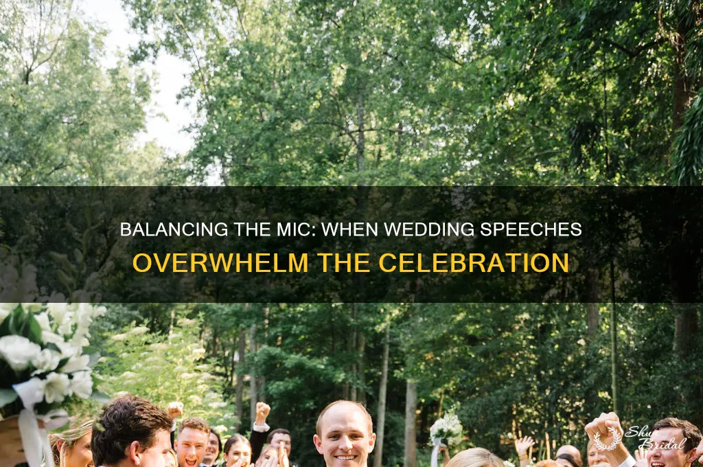 how many wedding speeches is too many