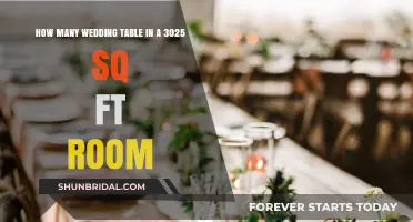 Maximizing Space: Wedding Table Setup in a 3025 Sq Ft Room